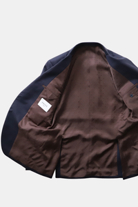 Basic Gloss Single 3P Suit/Navy