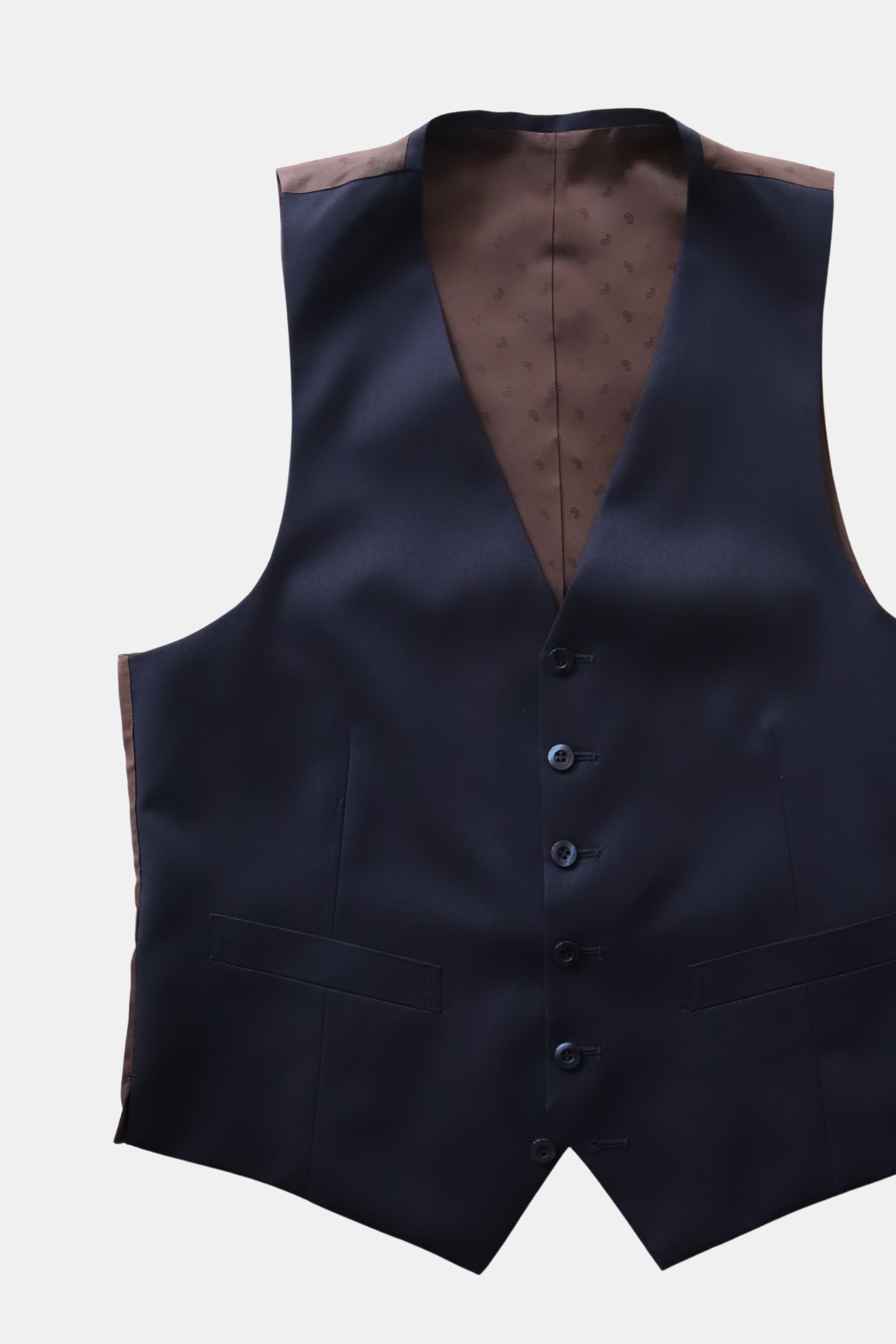 Basic Gloss Single 3P Suit/Navy