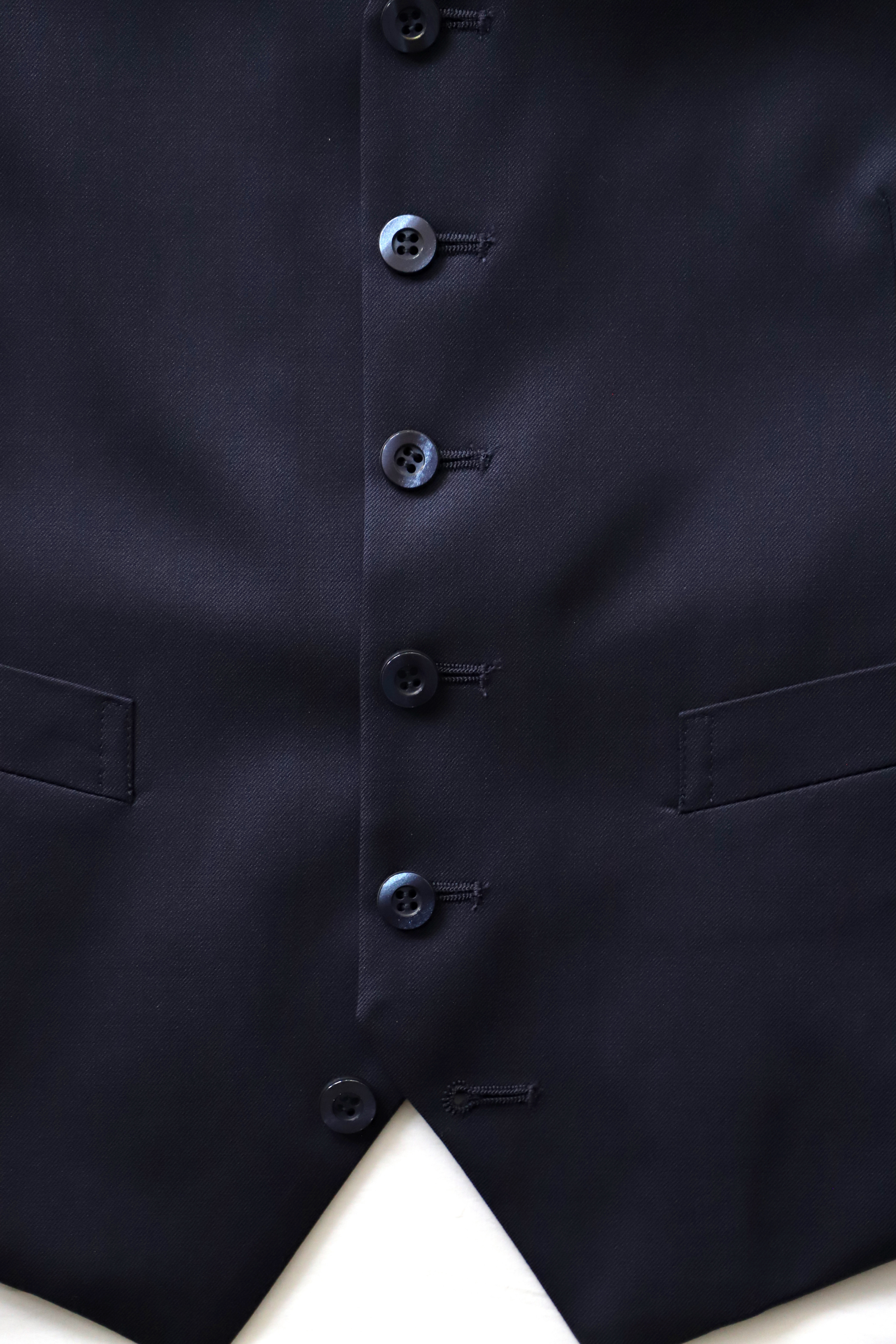 Basic Gloss Single 3P Suit/Navy