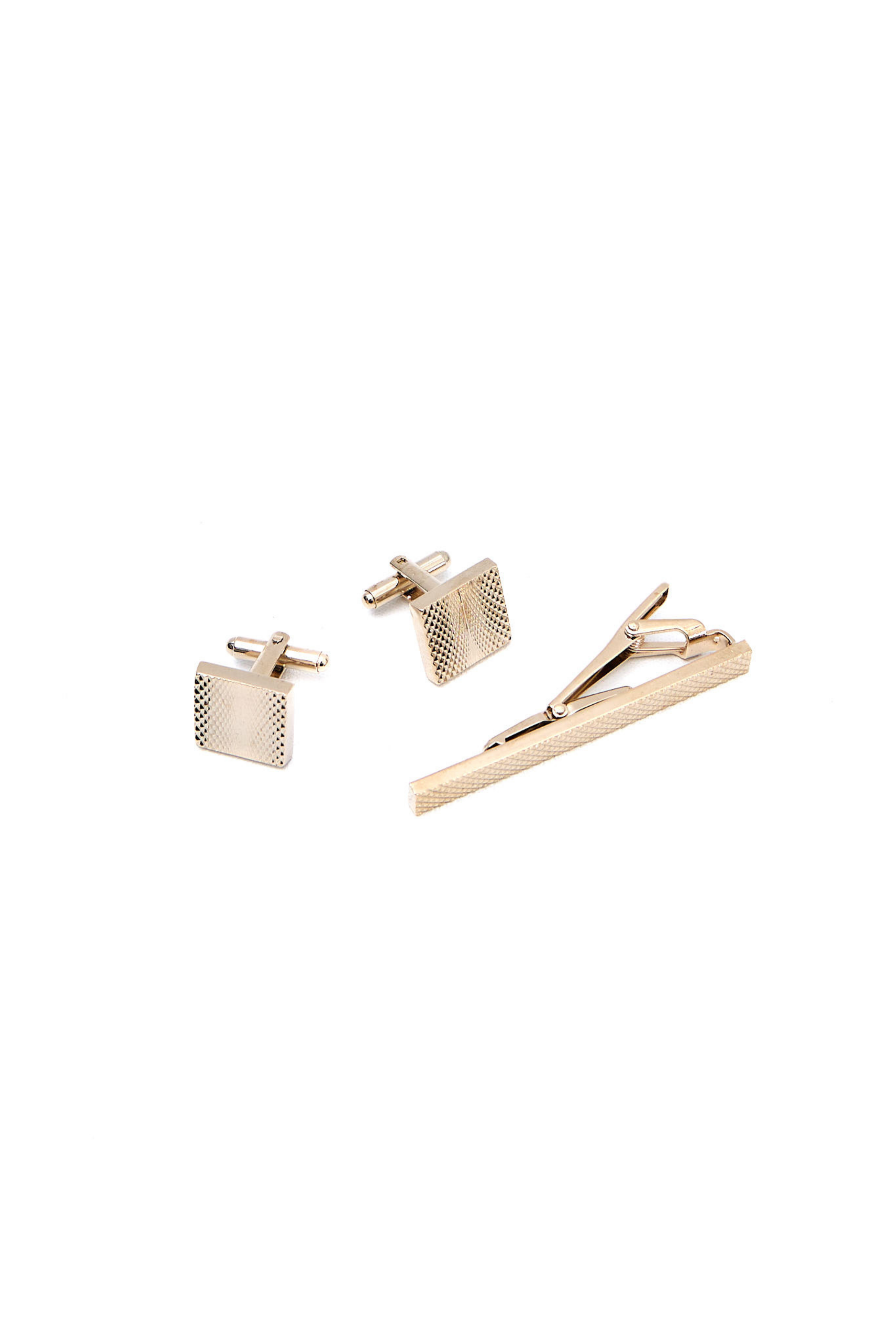 Cufflinks & TiePin Set/Gold