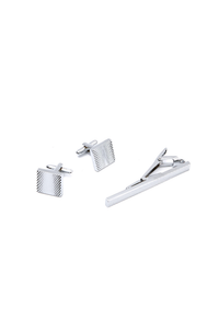 Cufflinks & TiePin Set/Silver