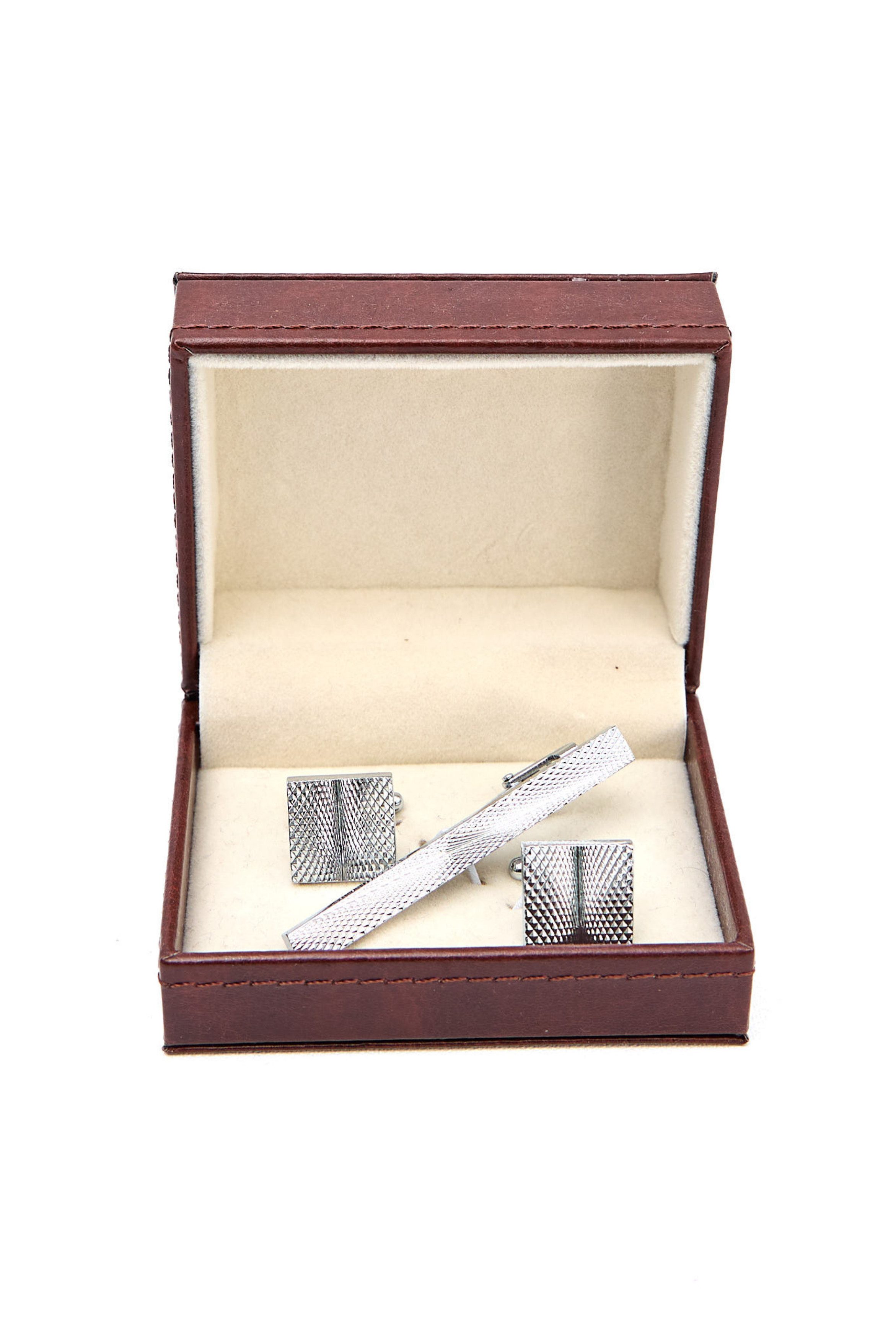 Cufflinks & TiePin Set/Silver