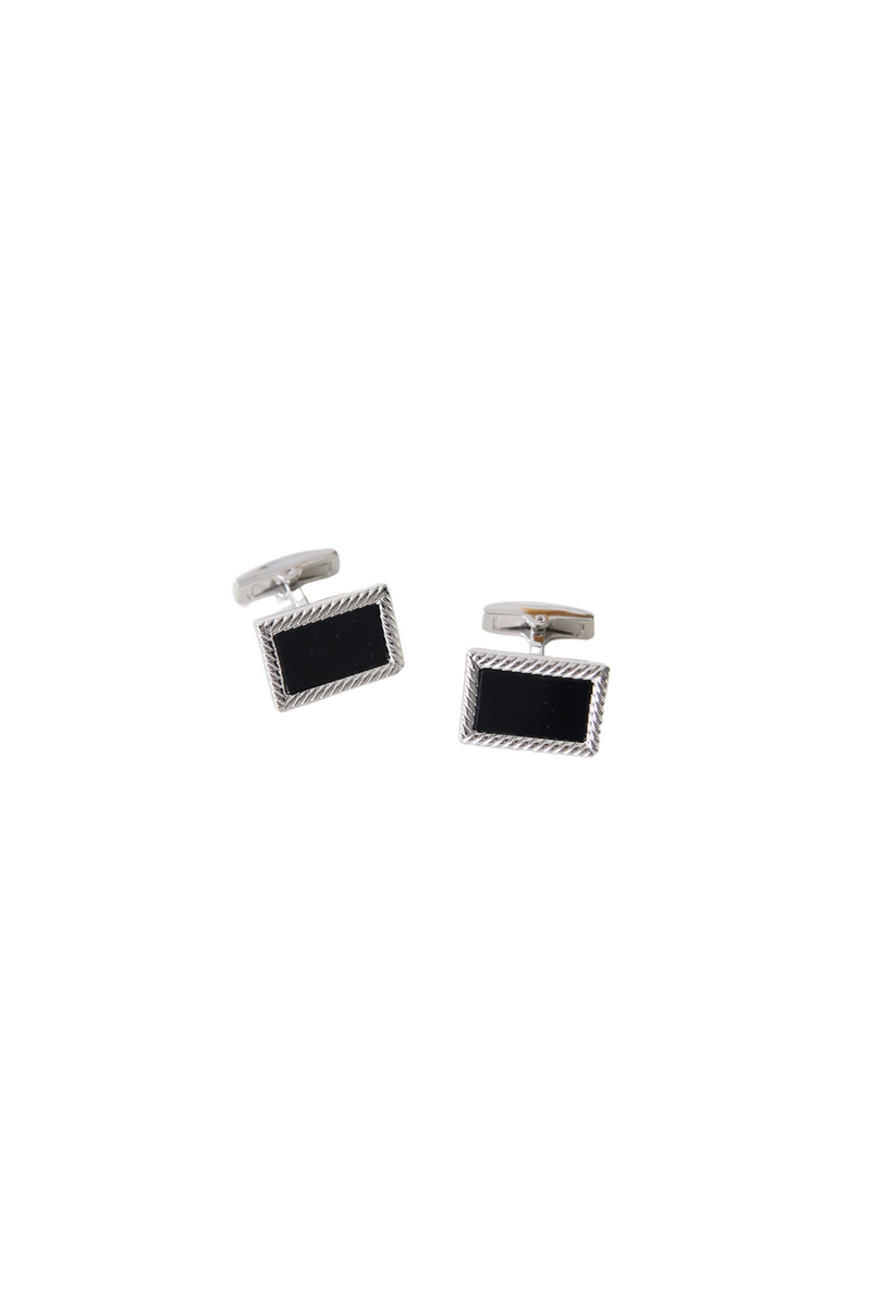 Cufflinks/Rectangle Black