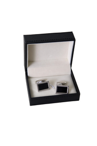 Cufflinks/Rectangle Black