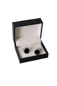 Cufflinks/Circle Black