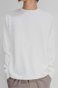 Round Collar Sweater/White