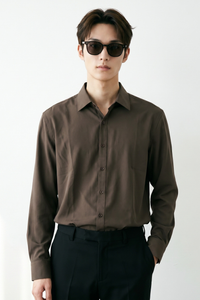 K Dress Shirt/Brown