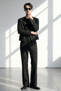 Round Neck Flare Setup/Black