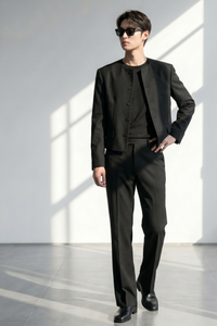 Round Neck Flare Setup/Black