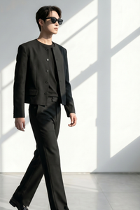 Round Neck Flare Setup/Black