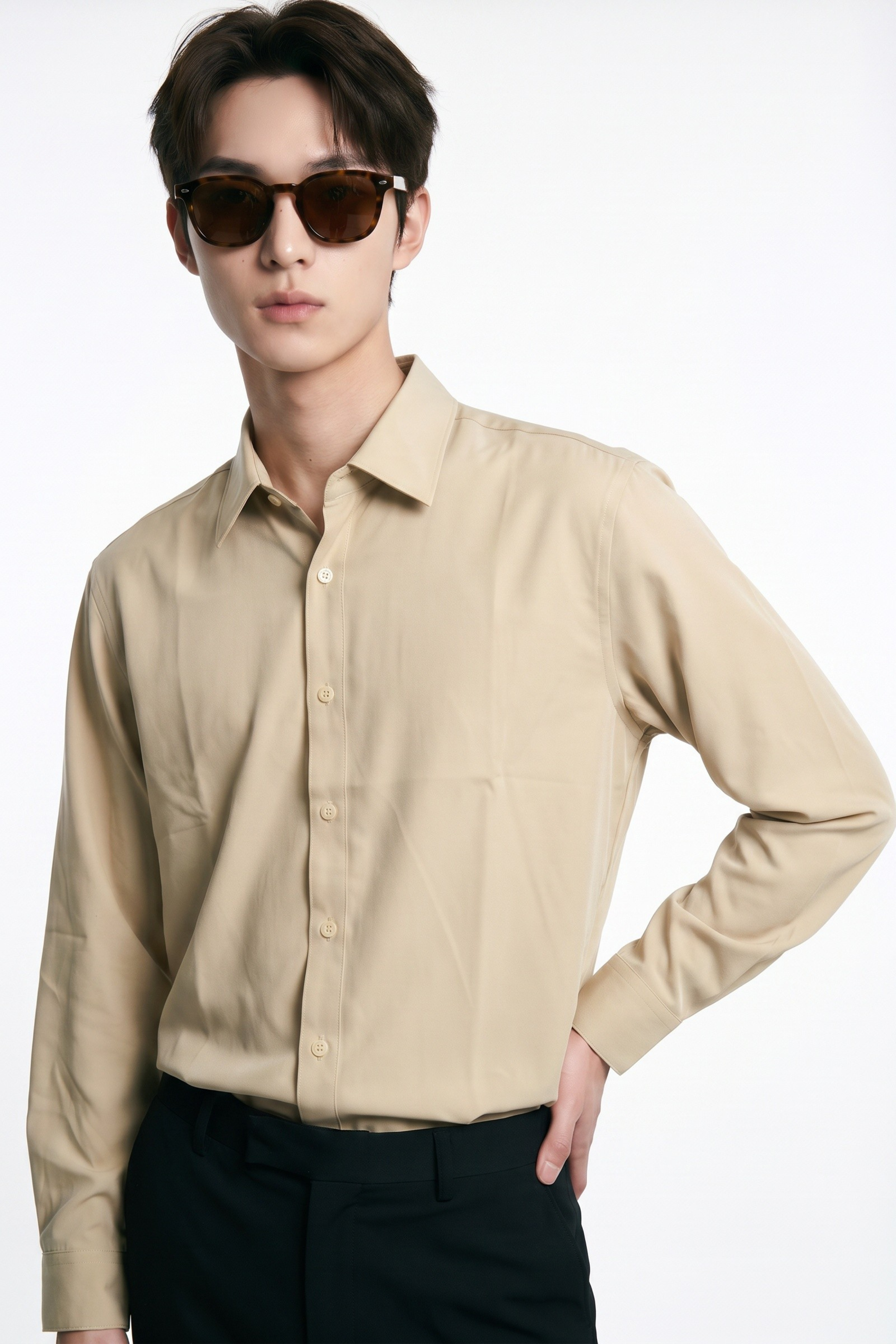 K Dress Shirt/Beige