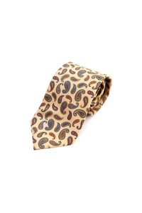 Albeni1905 original tie/ペイズリー柄ベージュ