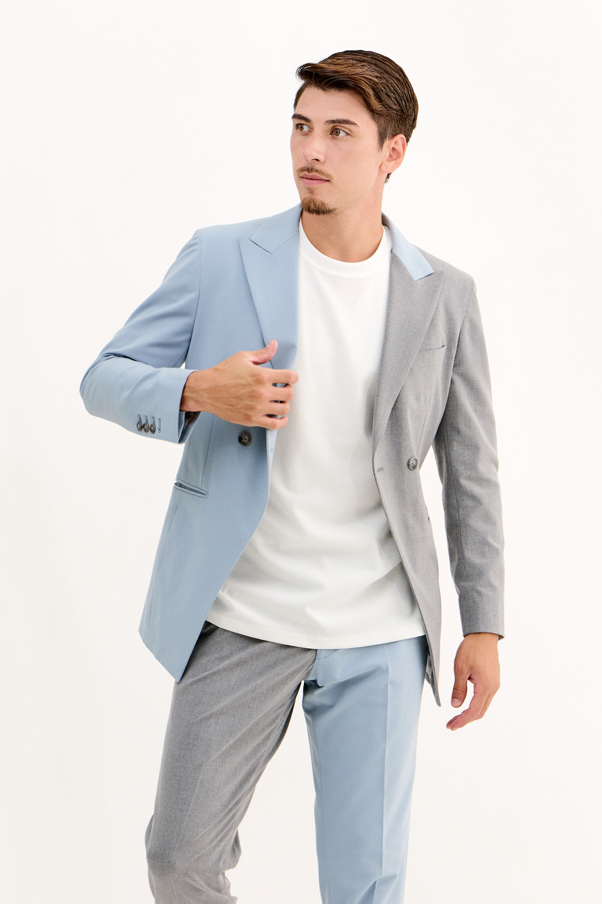 【WEB限定】2color Luxury Setup/Grey×Blue
