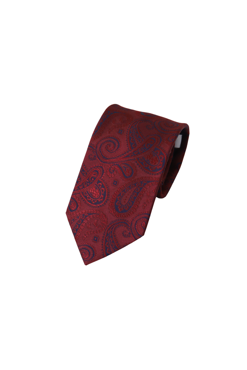 新品 ルイジボレッリ メンズ ネクタイ ペイズリー ワインレッド 新品 ルイジボレッリ メンズ ネクタイ ペイズリー ワインレッド