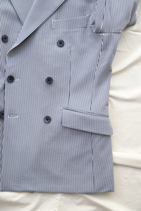Seersucker Double Jacket/Blue