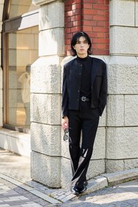 【WEB限定】Round Neck Flare Setup/Black