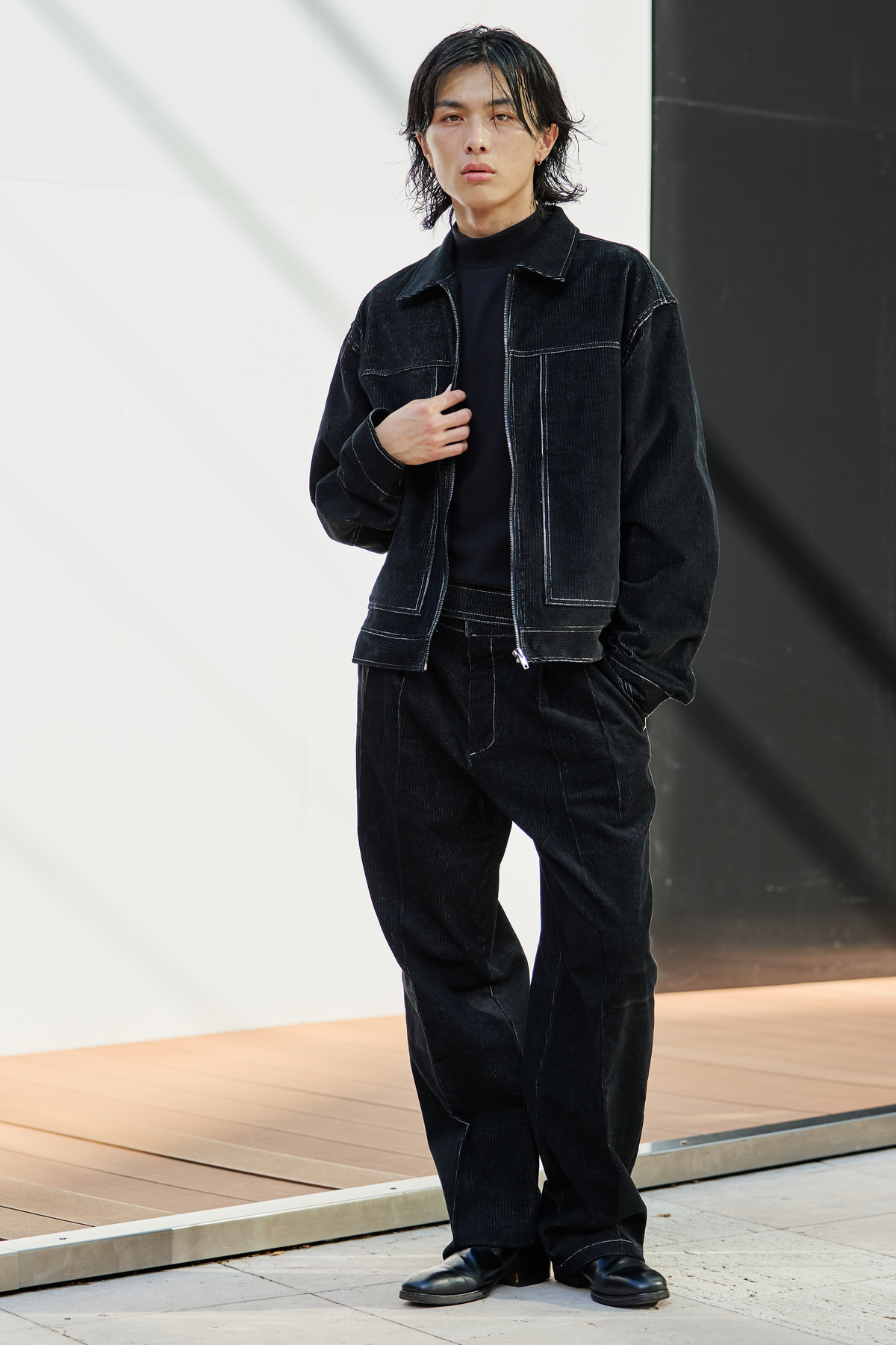 【WEB限定】Corduroy Tracker Wide Setup/Black