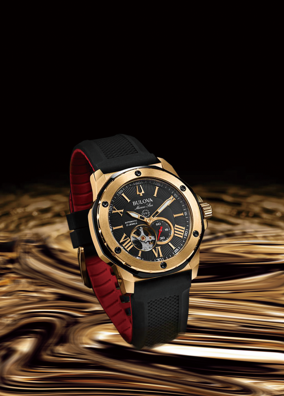 BULOVA Marine Star Black Gold PRIVE ONLINE