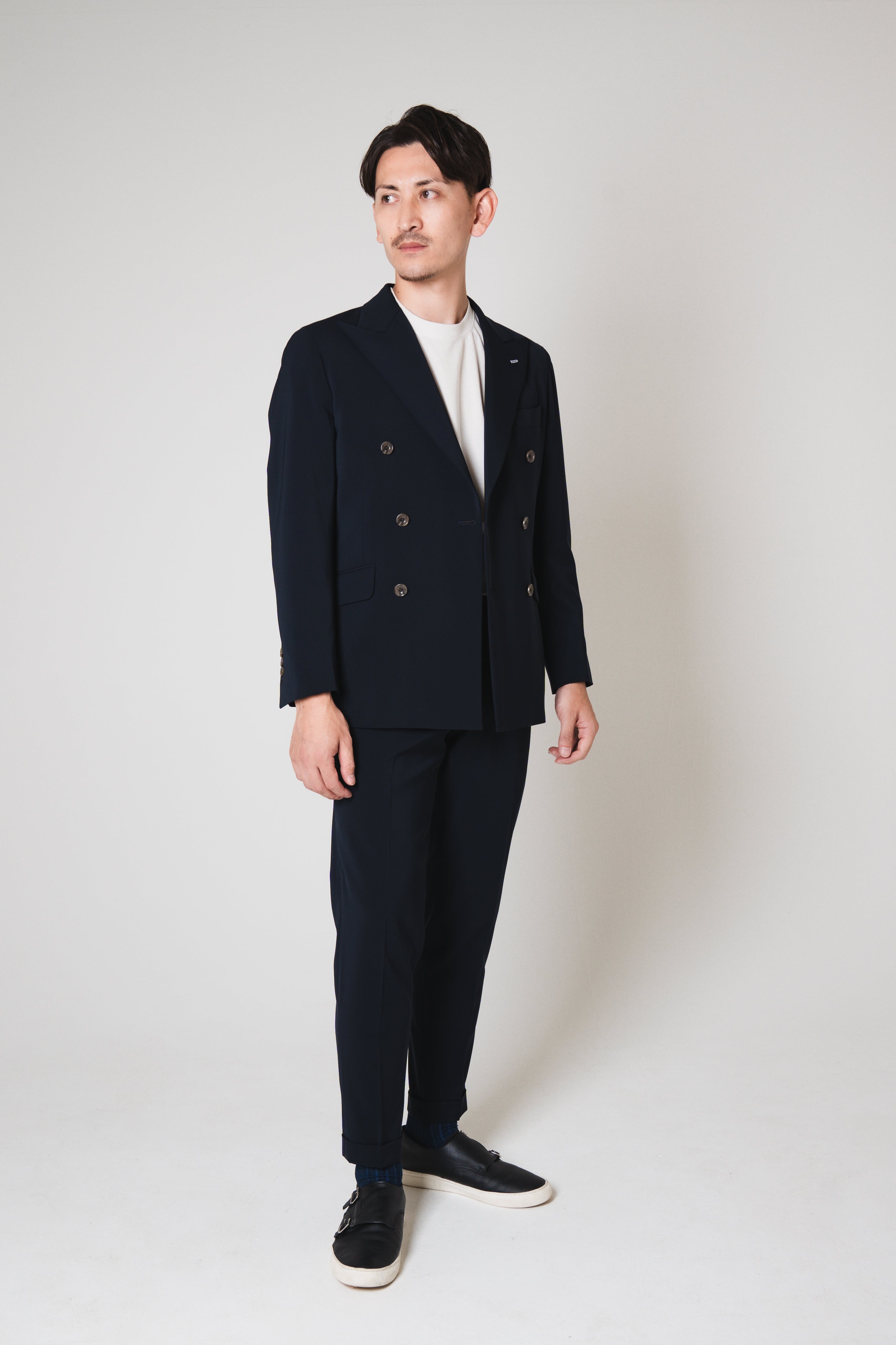 【再入荷】Basic Double Jacket/Navy