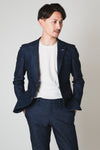 Denim Single Jacket／ブルー