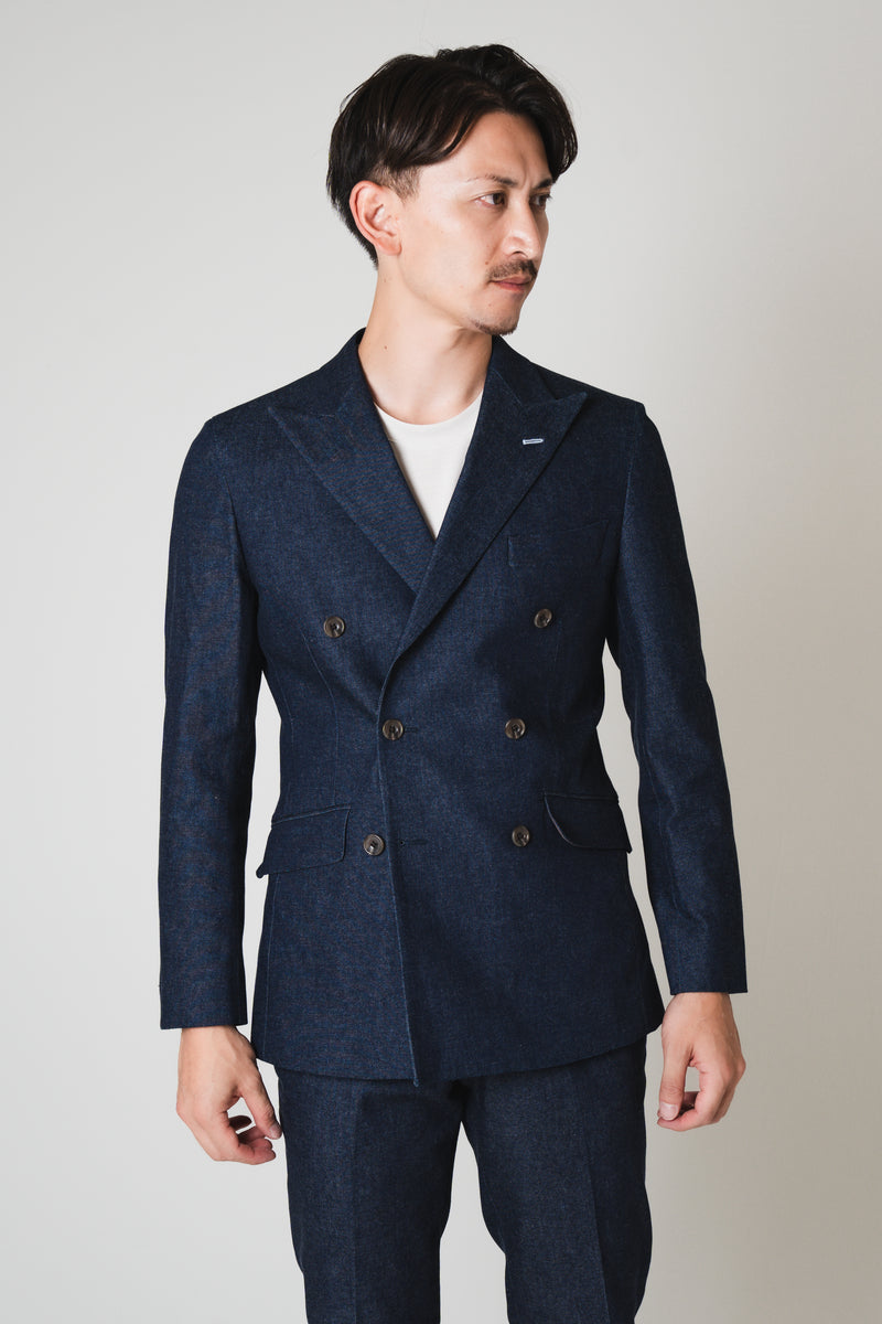 Denim Double Jacket/Blue