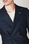 Denim Double Jacket/Blue