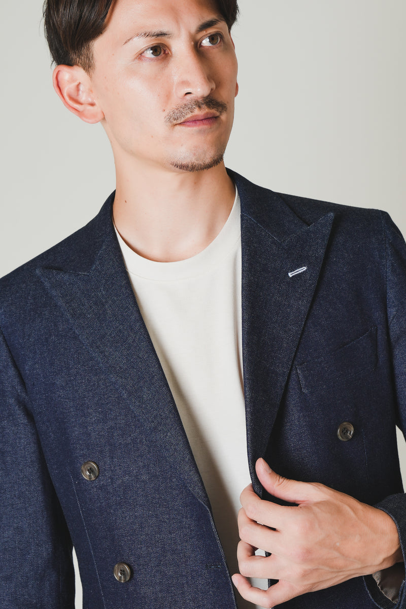 Denim Double Jacket/Blue