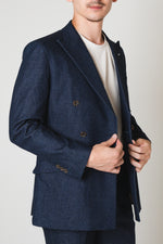 Denim Double Jacket/Blue