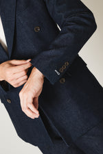 Denim Double Jacket/Blue