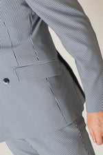 Seersucker Double Jacket/Blue