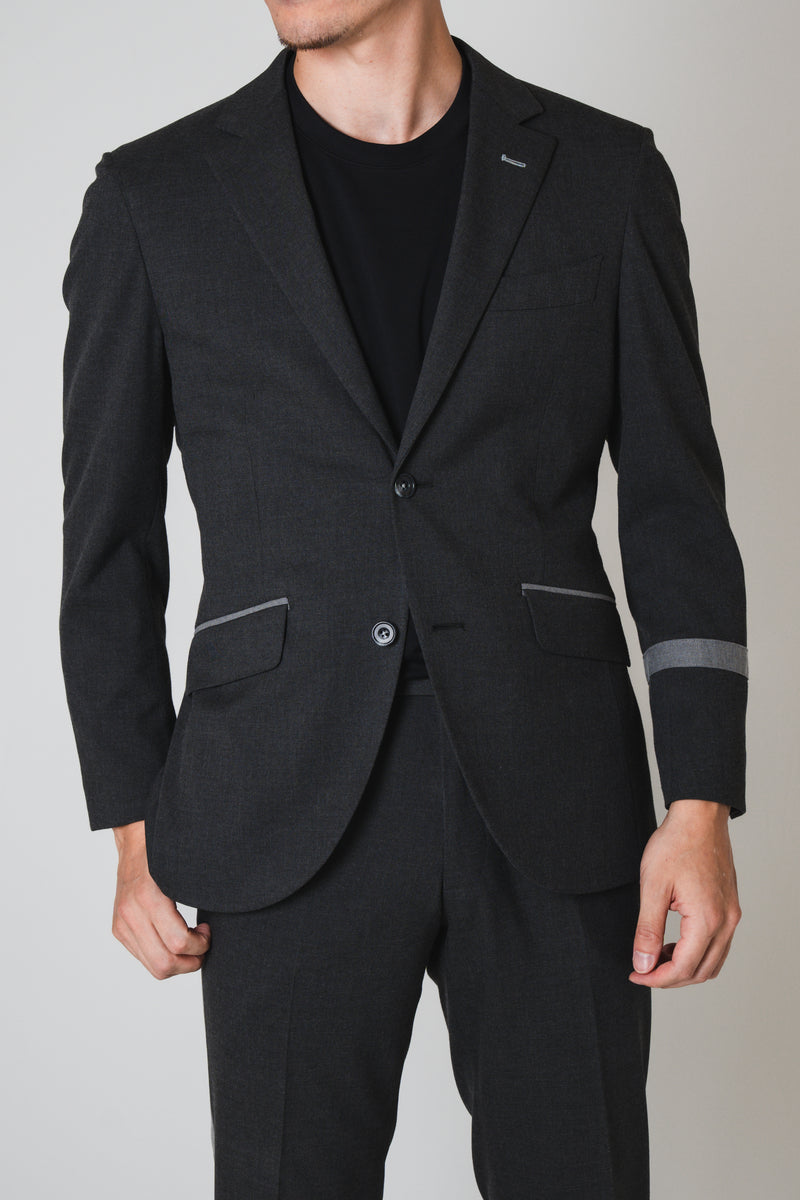 Line Design Jacket／グレー