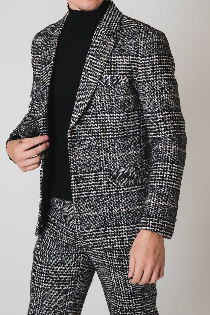 K Check Flannel Pants/Black