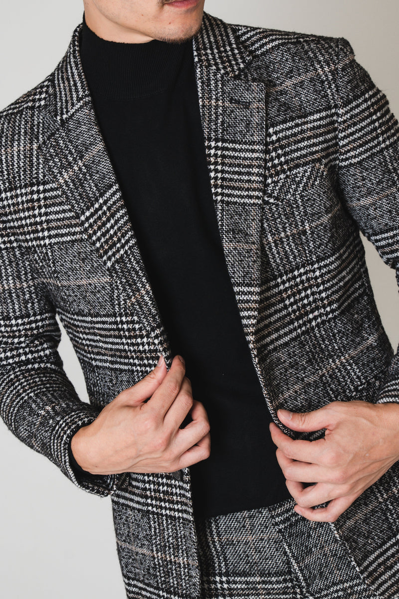 K Check Flannel Pants/Black