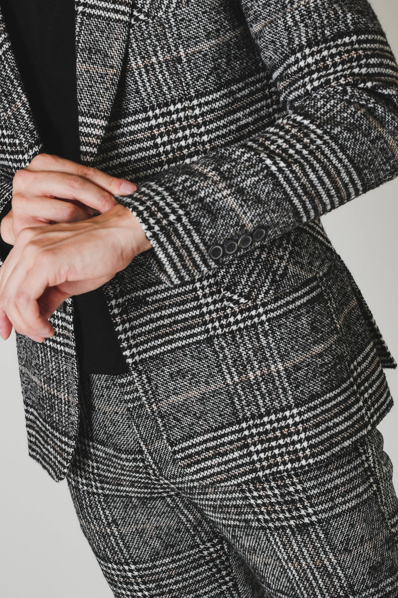 K Check Flannel Pants/Black