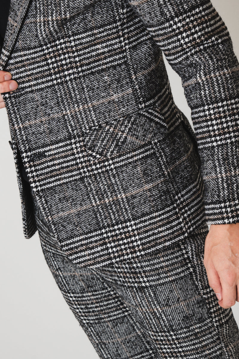 K Check Flannel Pants/Black