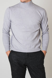 High neck knit/Grey