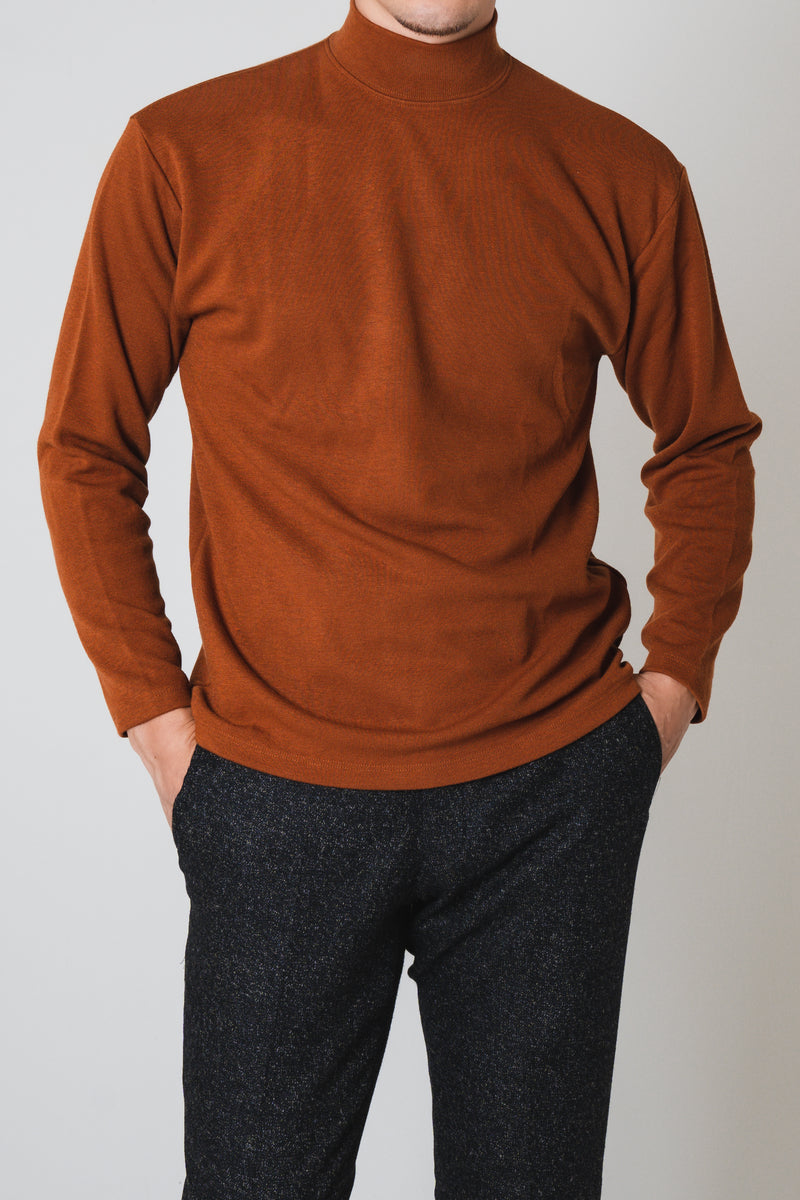 High neck knit/Orange
