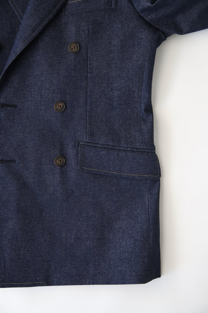Restocked】Denim Double Setup/Blue × Orange Stitch – PRIVE ONLINE