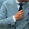 Seersucker Double Jacket/Blue