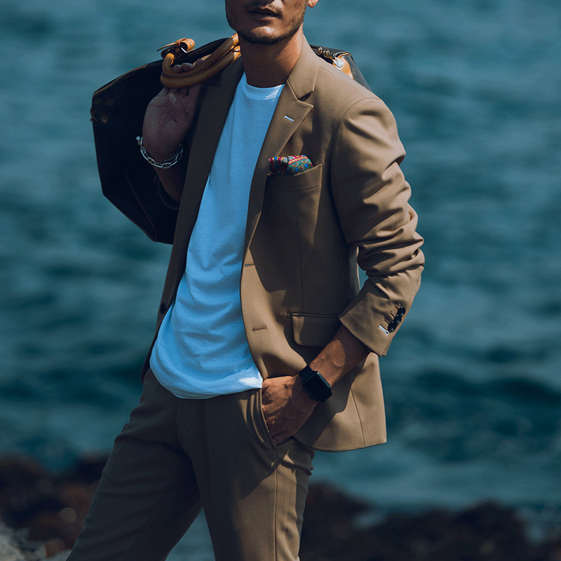 Basic Single Jacket/Camel