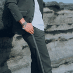 Line Design Pants／グレー