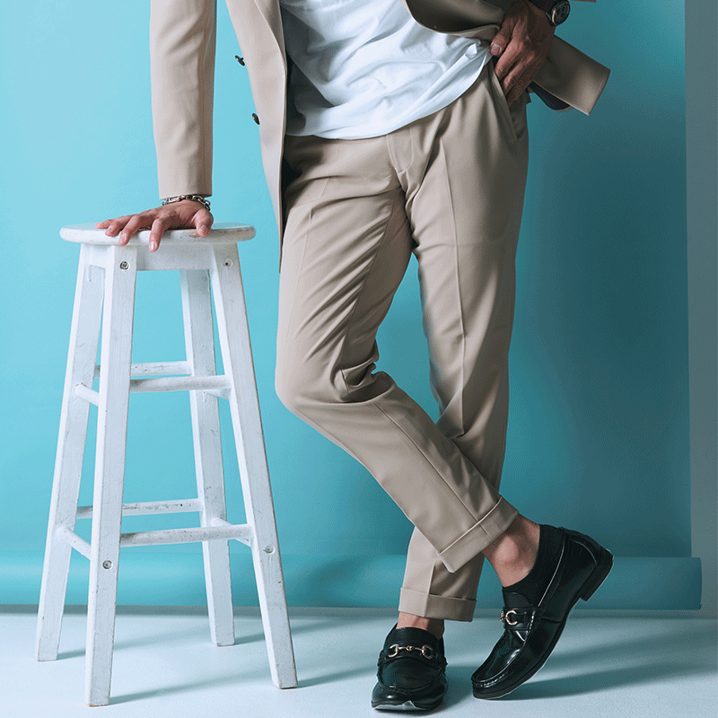 Basic Double Pants/Beige