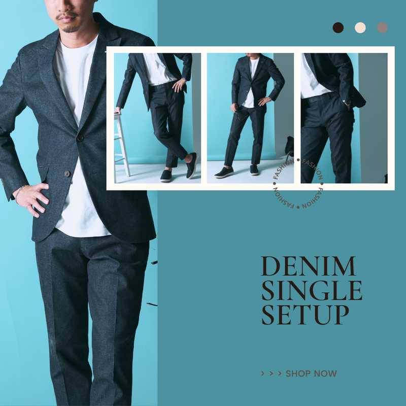 Denim Single／ブルー