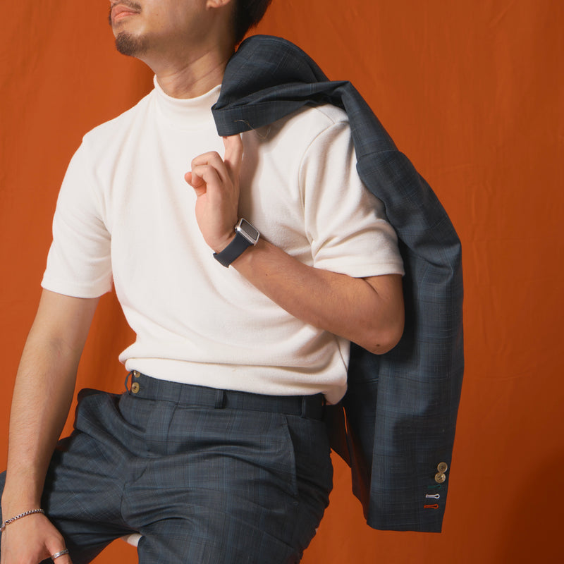 High neck T-shirt
